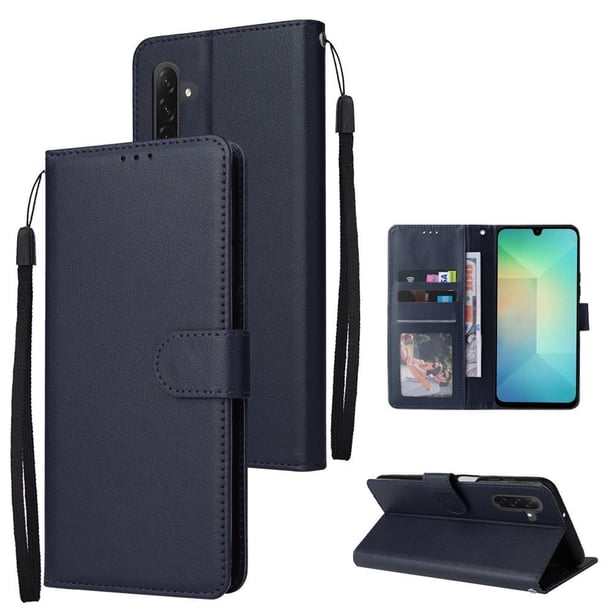 Funda Cartera para Samsung Galaxy A26 5G con Tarjetero, Soporte y Cordón - Protección Azul