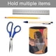 thumbnail image 5 of Mars Express-theme Cylinder Pen Holder Pencil Organizer with Flannel Lining PVC Leather Material Cardboard Base for study work 10*8CM, 5 of 6
