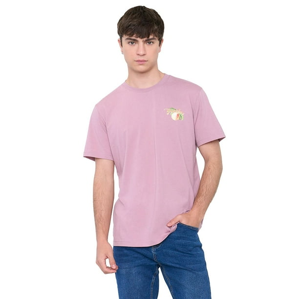 Polera Hombre Fun Frutas Rosado Corona