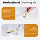 thumbnail image 3 of Set de Compases Nicpro 22 Piezas Metal Estuche Herramientas Dibujo, 3 of 3