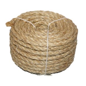 Ioensy - Poste Rascador Para Gatos, Hecho A Mano, 3 Hebras, Cuerda De Sisal Trenzada Resistente, Lino De 6Mm X 20M