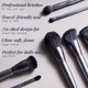 thumbnail image 3 of Set de brochas de maquillaje BS-MALL 20 piezas plateado, 3 of 9
