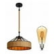 thumbnail image 1 of Lampara Colgante 30cm Con Cuerda Cáñamo Metal Rustica, 1 of 3