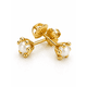 thumbnail image 1 of Aros Perla Cultivada Pistilo 3mm N1 Oro 18k 0.95gr Mujer Dorado, 1 of 5