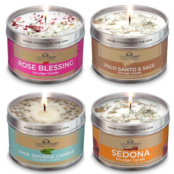 Set de Velas JUNIPERMIST 4×170 g Cera de Soja – Energía