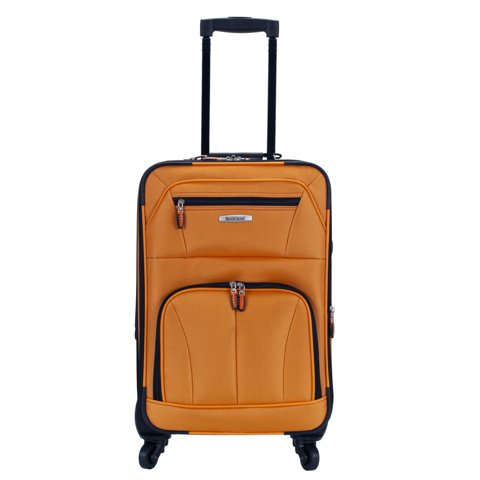 Equipaje De Mano Rockland Pasadena Softside Spinner, 19 Pulgadas, Naranja