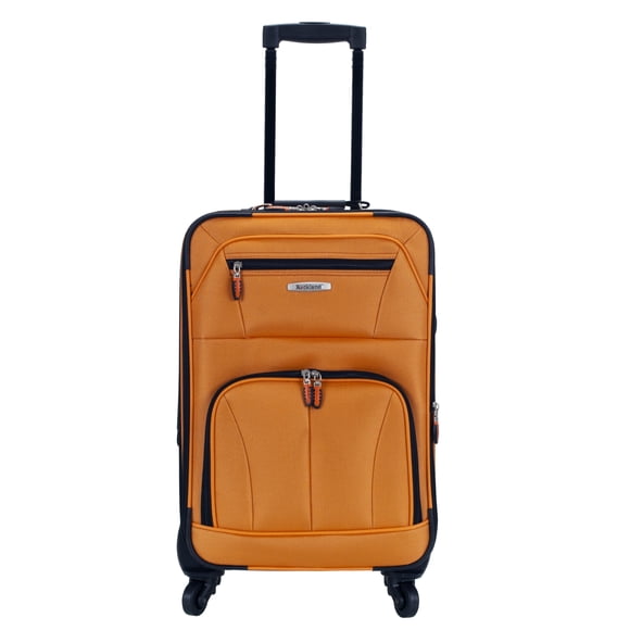 Equipaje de mano Rockland Pasadena Softside Spinner, 19 pulgadas, naranja