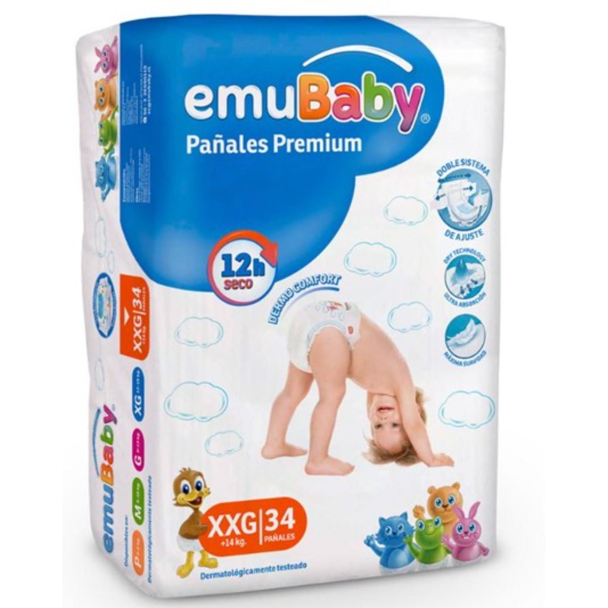 Emubaby - Pañales Premium Xxg