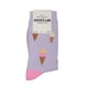 thumbnail image 1 of Calcetin Diseño Helado Lila Talla 34-39, 1 of 3