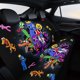 thumbnail image 4 of AMIGOS ARCOÍRIS-theme Car Rear Seat Covers Back Elastic Flexible Car Seat Covers Decorative Fits Most Cars 120x59x76cm, 4 of 6