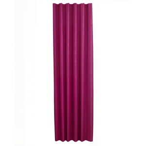 Genérico - Cortina Engomada Blackout 2 Paños Color Morado Vino