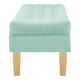 thumbnail image 3 of Banqueta Wood 2c Felpa 05 Verde Agua, 3 of 4