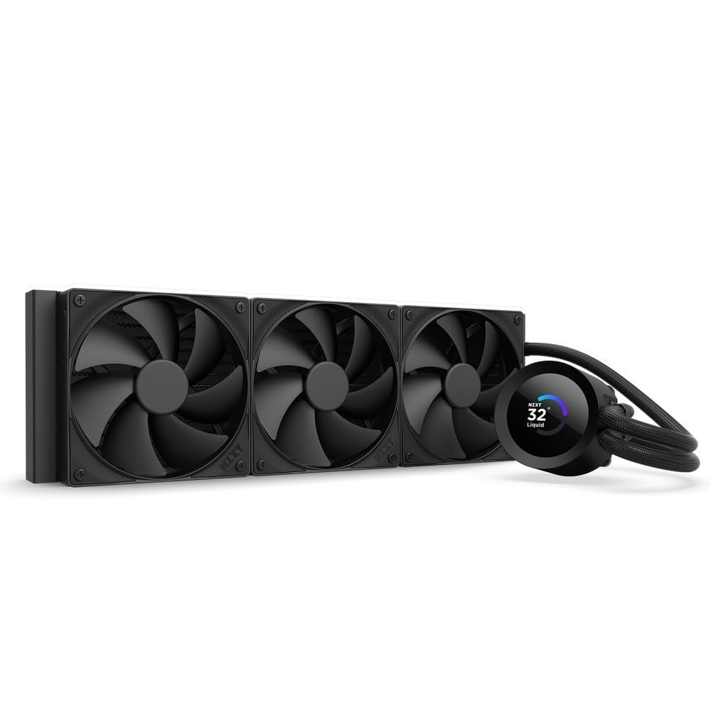 Refrigeración Líquida Para Cpu Nzxt Kraken Plus 360 Con 3 Ventiladores Y Pantalla Lcd De 1,54