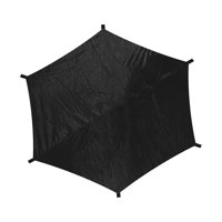 Magideal - Cubierta De Sombra Para Trampolín, Cubierta De Protección Solar Para Trampolín, Pe Negro Para Trampolín Infantil, Dosel De Trampolín Resistente A Desg 6 Pies