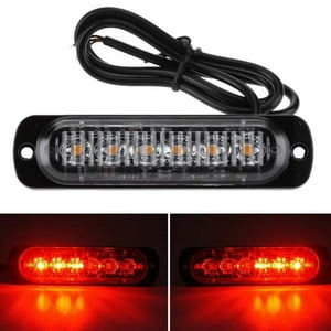 Genrico - Barra De Luz Led Estroboscopica De Emergencia Para Autos Amarilla