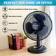 thumbnail image 3 of Ventilador de mesa Comfort Zone CZ121BK, 30 cm, oscilante de 3 velocidades, 3 of 9