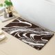 thumbnail image 1 of suxuMhao Tapetes de Baño, Tapete de Baño Marrón y Blanco con Patrón Ondulado, Tapete de Piso Minimalista Suave Absorbente Antideslizante, 15.7 X 23.6 Inch 1 Pack, Tapete de Poliéster Lavable para, 1 of 2