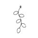 thumbnail image 1 of Colgante plata 925, linea hoja, 1 of 3