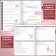 thumbnail image 5 of Cuaderno Budget Planner Clever Fox Expense Tracker, tamaño A5, rojo, 5 of 6