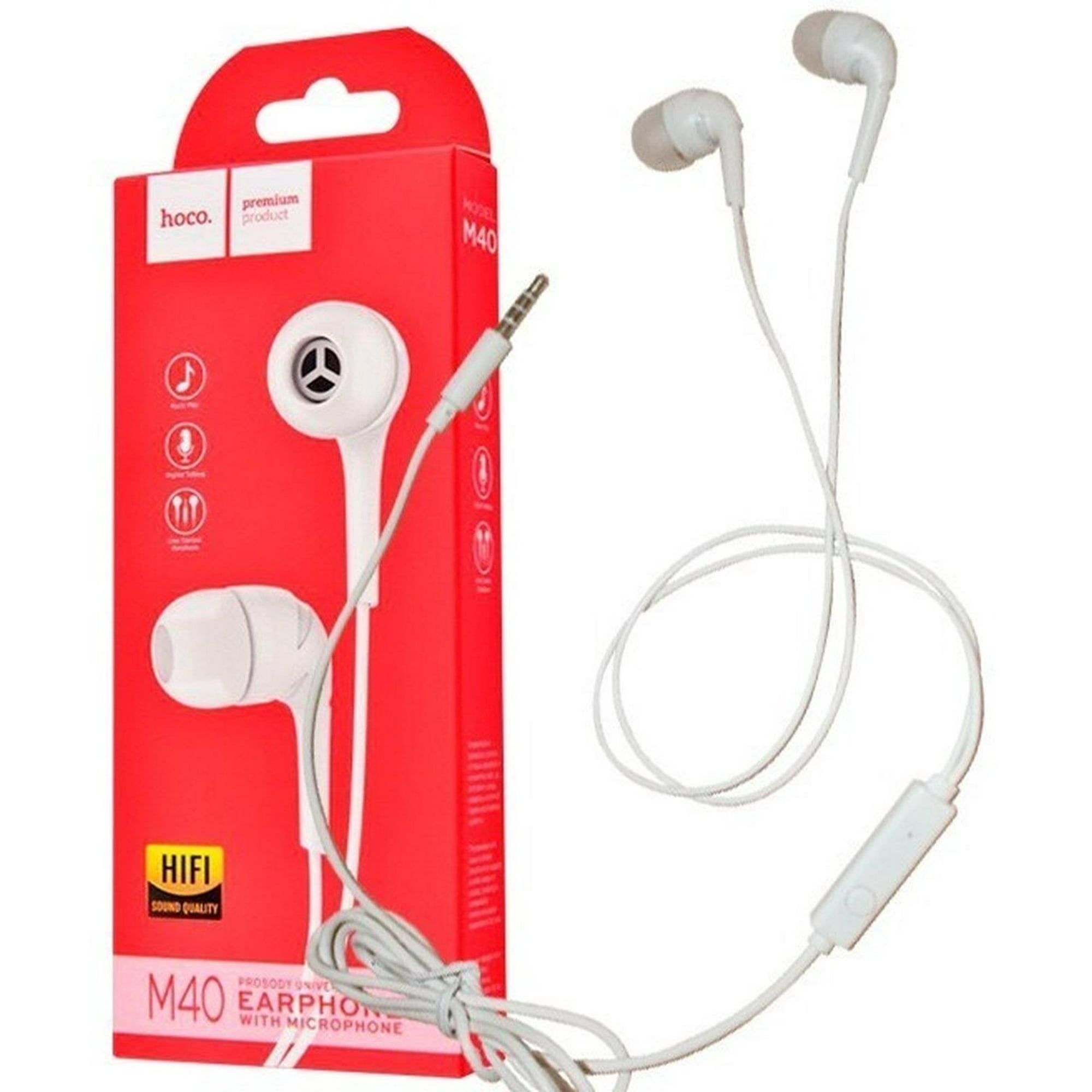 Audifono Manos Libres Hoco M40 Blanco Earphone Electropc Blanco
