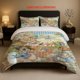thumbnail image 1 of Cottage Style Peter Rabbit Illustration Collage Pattern Bedding Set Soft and Comfortable Bedding Set Suitable for All Seasons, 1 of 5