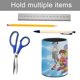 thumbnail image 5 of Monstruo Digital-theme Cylinder Pen Holder Pencil Organizer with Flannel Lining PVC Leather Material Cardboard Base for study work 10*8CM, 5 of 6