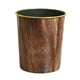 thumbnail image 1 of Bote De Basura Con Tapa Abierta Bote De Basura Redondo Para Oficina Restaurantes Baño Marrón M, 1 of 3