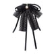 thumbnail image 3 of Cinta de encaje Pajarita con perla de lazo negro Broche Broche colgante para accesorios de ropa de boda Blusa de estudiante de bricolaje, 3 of 5