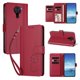 thumbnail image 2 of Funda Cartera Trébol para Xiaomi Redmi Note 9 4G con Ranuras Tarjetas y Carga Inalámbrica Rojo, 2 of 6