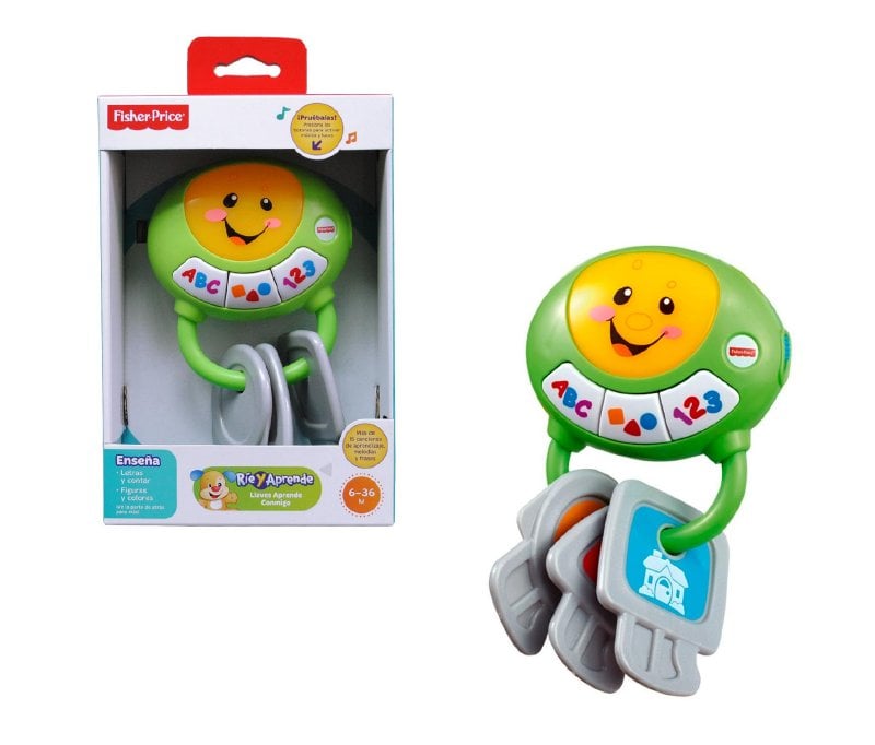 Fisher-Price Ríe Y Aprende Llaves Aprende Conmigo Bebés 6 M+
