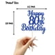 thumbnail image 2 of Decoración para tartas Decoburst con purpurina azul para felicitación de 80 cumpleaños, 2 of 5