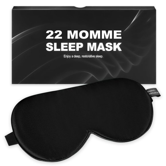 Antifaz para dormir spacepower de seda de morera 22 momme con correa ajustable