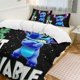 thumbnail image 2 of Stitch GRUMPY BUT LOVABLE 3 Pieces Duvet Cover Set Full Size Super Soft Fade Resistant Microfiber, 2 of 4