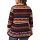 thumbnail image 3 of Agnes Orinda Conjuntos de Halloween para Mujeres Tallas Grandes Tops de Escuela Colegio Manga 3/4 Blusa Casual Elegante de Punto a Rayas Cuello Asimétrico Camiseta de Moda 2X Marrón Burdeos, 3 of 6