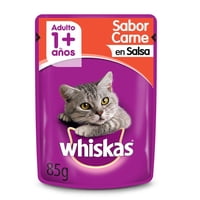 Alimento Húmedo Gato Adulto Sabor Carne Pouch 85 G Whiskas