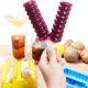 thumbnail image 2 of Molde de silicona para helado, creativo, para hacer tú mismo, con tapa, de silicona apta para alimentos, juego de 2 (amarillo y azul)., 2 of 8