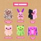 thumbnail image 5 of Figura de Peluche Fuggler Baddies Fuggs 22 cm Ojos Grandes, 5 of 8