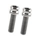 thumbnail image 4 of 2 Piezas Vástago De Manillar De Bicicleta Tornillos De Titanio M6 Accesorio De Repuesto De Bicicleta M6 19 Plata, 4 of 5