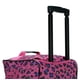 thumbnail image 4 of Bolsa de viaje con ruedas Rockland Magenta Leopard, 4 of 7