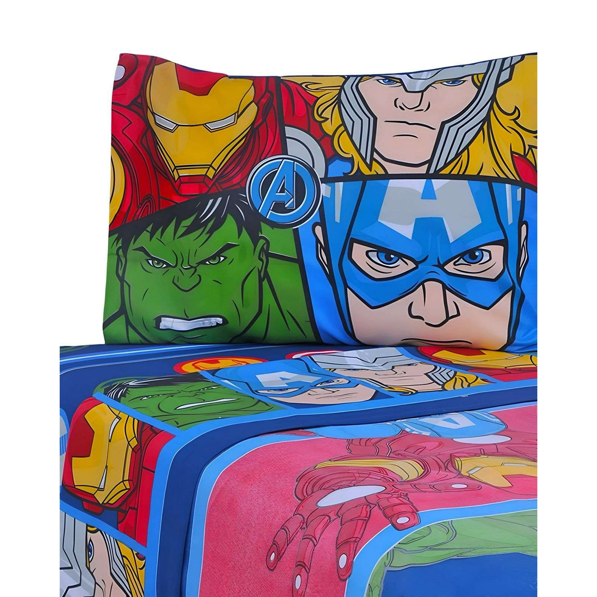 Sabanas Infantil Avenger Plaza Y Media Mashini