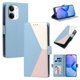 thumbnail image 1 of Funda Tricolor con Ranuras para Xiaomi Xiaomi Poco X8 Pro Max 5G, Azul Claro, 1 of 6