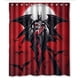 thumbnail image 1 of Cortina de ducha con diseño de Harley Quinn y Batman, juego de cortinas de baño con ganchos, tamaño 66 x 72 pulgadas, 1 of 3