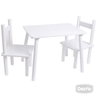 Dactic - Mesa Con 2 Sillas De Madera