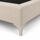 thumbnail image 3 of Base de cama Premium 2 plaza + Respaldo de cama TUBULAR lino beige, 3 of 3