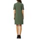 thumbnail image 3 of Vestido Safari de Mujer INSPIRE CHIC de Vuelta al Colegio Verano con Cuello Abotonado de Algodón con Cinturón L Verde Militar, 3 of 6