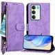 thumbnail image 1 of FOXDOCK Funda Tipo Cartera para Tecno Camon 50 Cuero PU con Cremallera y Correa de Muñeca, Ranuras para Tarjetas, Soporte Plegable, Cierre Magnético, 1 of 5