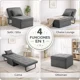 thumbnail image 2 of Sofá Cama Multifuncional 4 Modos Reclinable 4en1 Convertible Gris Liso, 2 of 8