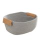 thumbnail image 4 of Canasta De Lavandería Plegable Para Ropa, Cuerda Tejida, Manta, Cesto De Almacenamiento, Contenedor Gris S, 4 of 5