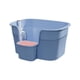 thumbnail image 3 of Bandeja De Arena Para Mascotas Con Parte Superior Abierta Y Lavabo De Arena Para Gatos De Lado Alto, Resistente Caja De Arena Para Gatos, Color Azul, 3 of 5