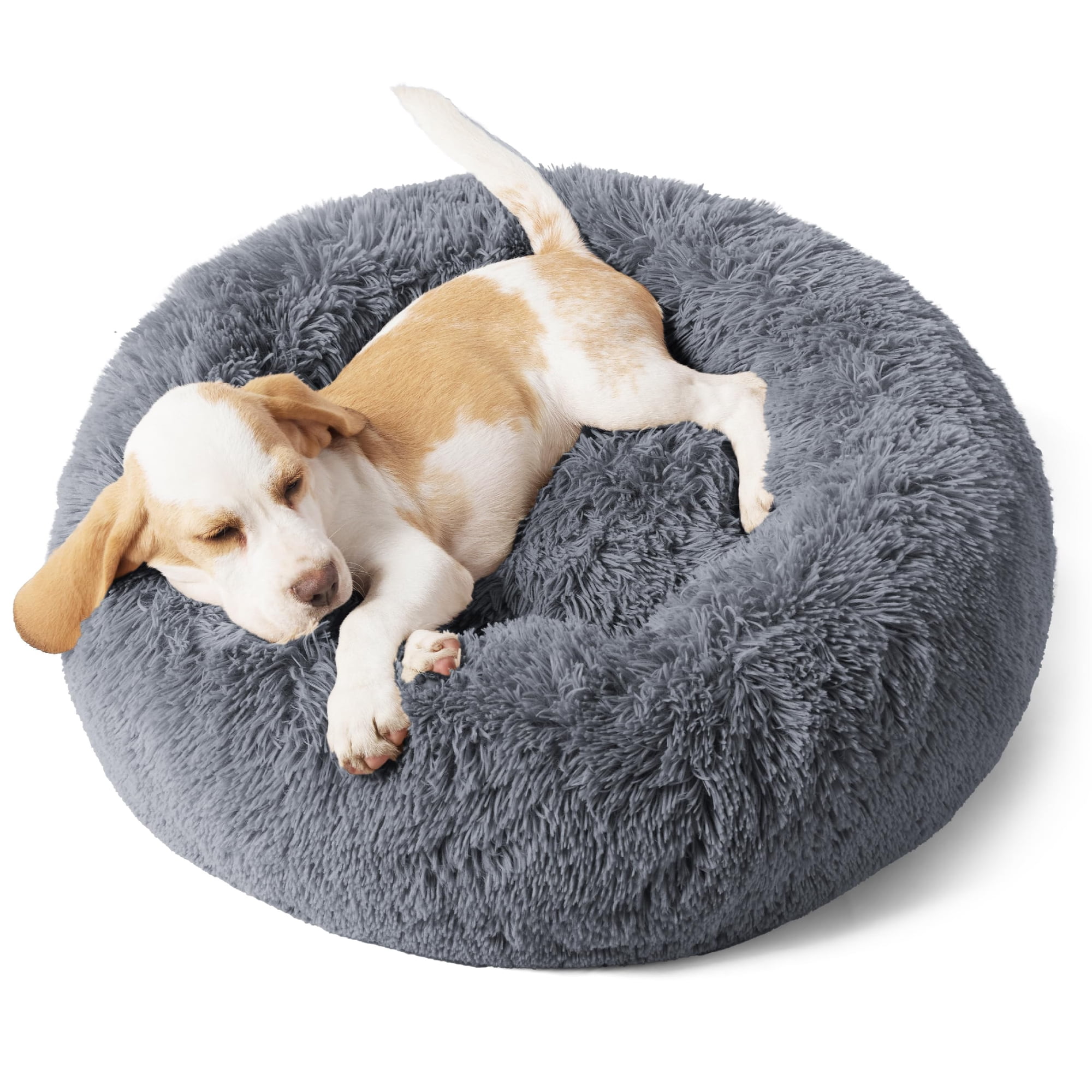 U By Bedsure - Cama Para Mascotas, Relajante, Para Perros Pequeños, Rosquilla, Lavable, 60 Cm